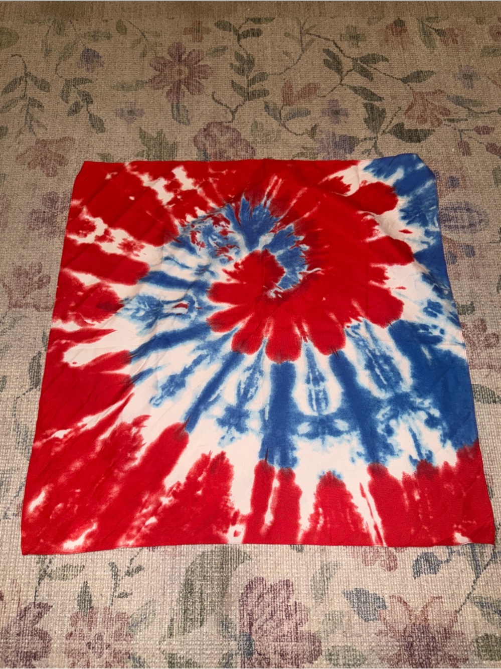 Red, White & Blue Tie-Dye Wall Tapestry